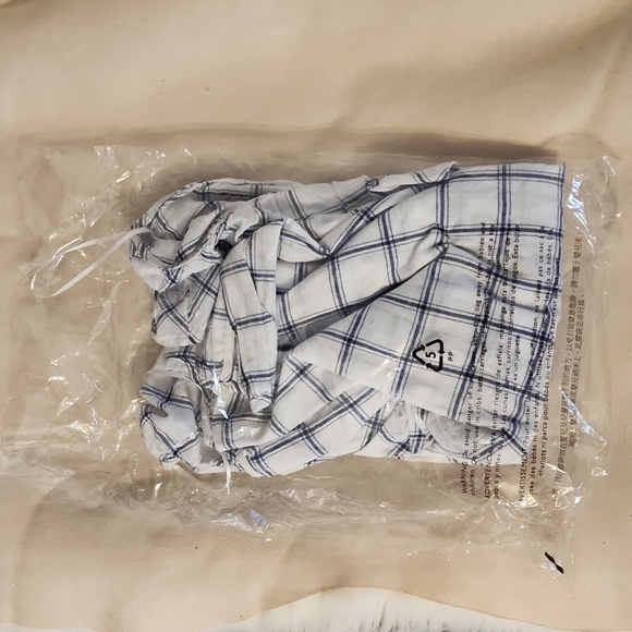 NEW J. Crew Factory Flannel Square Neck Ruffle Top Antique White Lightweight - Picture 9 of 10